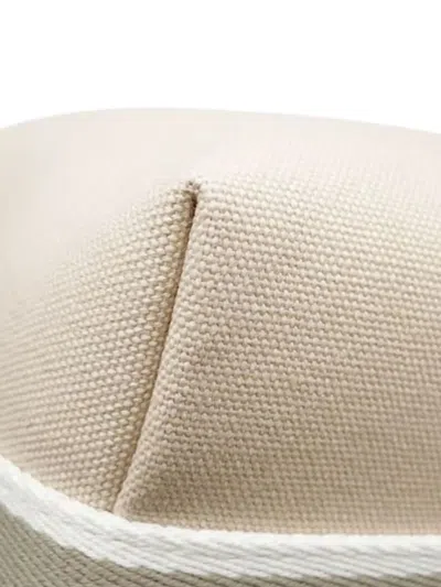 Pre-owned Hermes 2020-2025 Small Toile Bride A Brac Case Vanity Bag In Brown