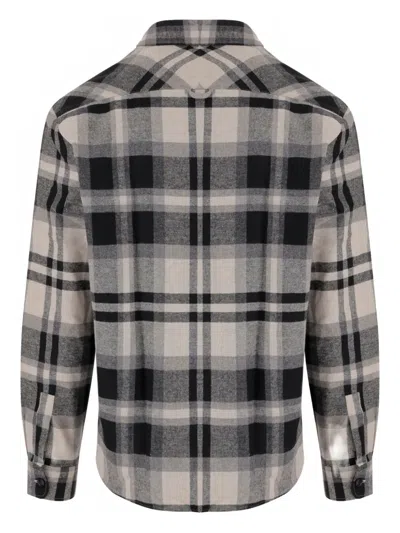 Woolrich Checked Shirt In Cotton Blend By Todd Snyder In Black