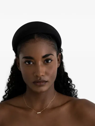 Mateo The Little Things Pearl And Diamond Horizontal Bar Necklace In Gold