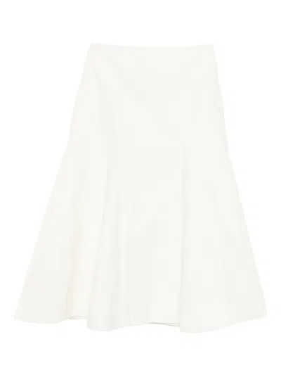 Rohe A-line Midi Skirt In White