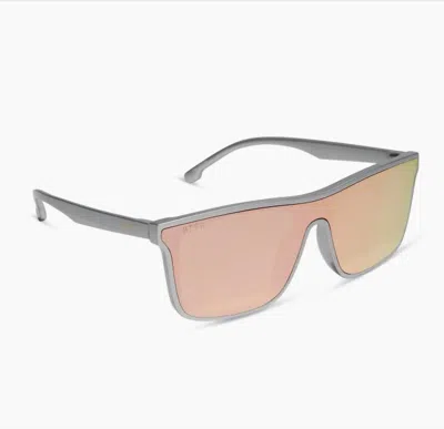 Diff Women's Polarized Sunglasses In Silver + Peach Mirror In Pink