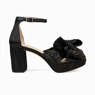 Pelle Moda Women's Amalie Platform Bow Sandal In Black In Black