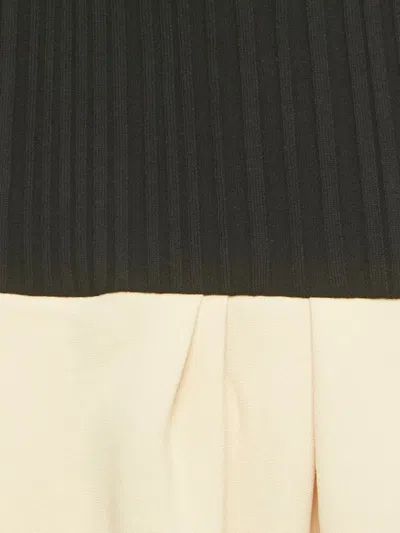 Pre-owned Jacquemus Asymmetric Knit Midi Dress In Black