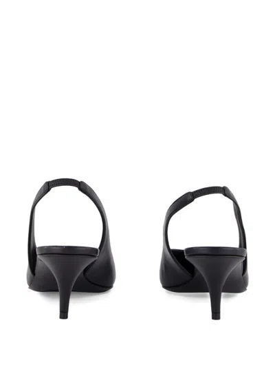 Amina Muaddi Anok Heeled Slingback-strap Pumps In Black