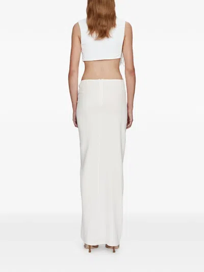 Christopher Esber Interlock Jersey Drape Top In White