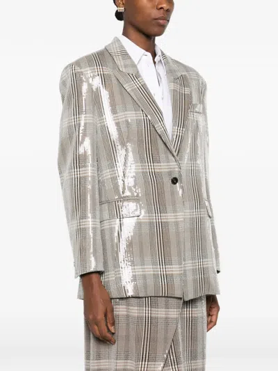 Rame Sequin-embellishment Blazer In Neutral