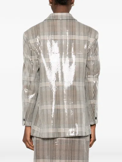 Rame Sequin-embellishment Blazer In Neutral