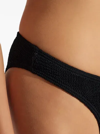 Bondeye Textured Bikini Bottom In Black