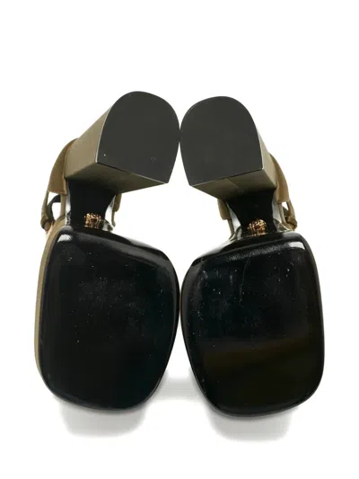 Pre-owned Versace Aevitas Platform Pumps In Green