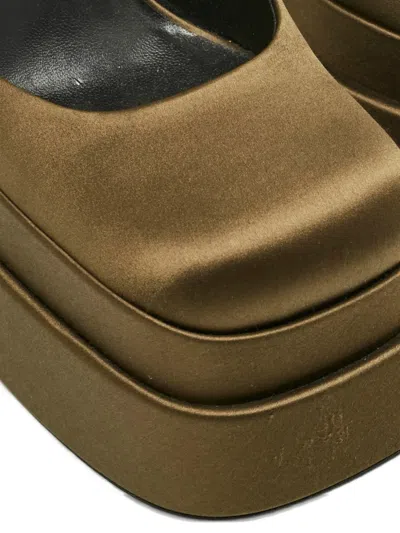 Pre-owned Versace Aevitas Platform Pumps In Green