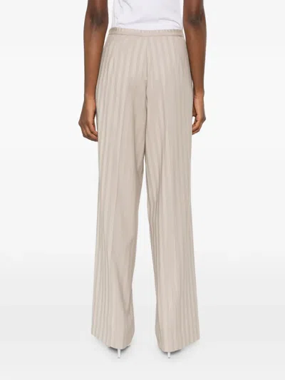 Rame Stripe-pattern Trousers In Neutral