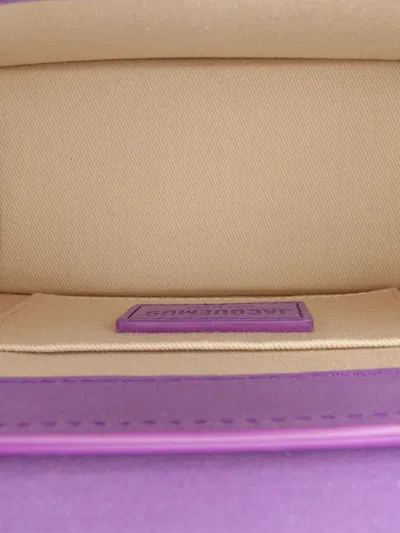 Pre-owned Jacquemus 2010-2025 Leather Le Chiquito Moyen Satchel In Purple