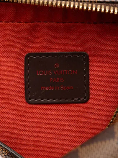 Pre-owned Louis Vuitton 2005 Damier Ebene Geronimos Crossbody Bag In Brown