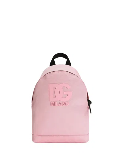 Dolce & Gabbana Dg-patch Backpack In Pink