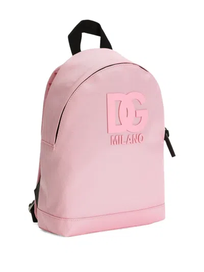 Dolce & Gabbana Dg-patch Backpack In Pink