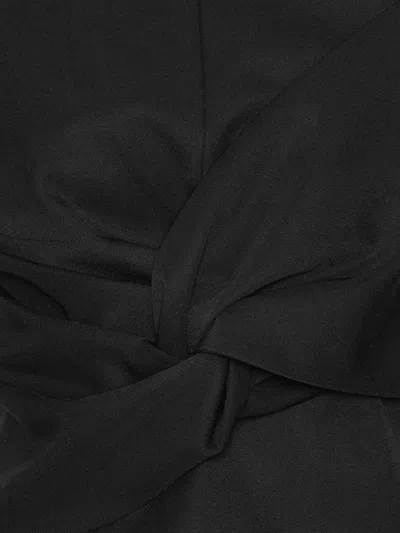 Rotate Birger Christensen Draped Top In Black