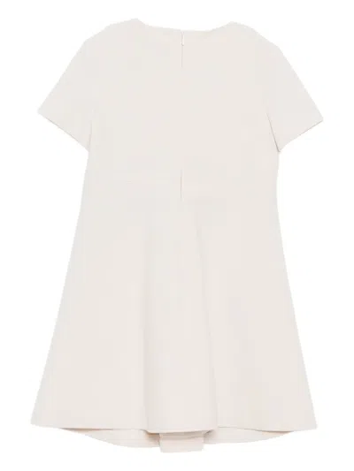 Versace Crystal Embellishment Dress In White