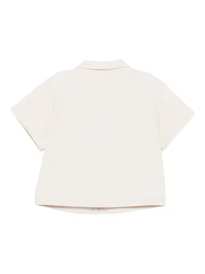 Versace Barocco Paneled Shirt In White