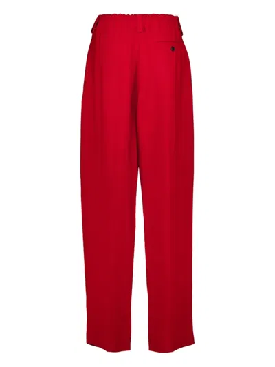 Givenchy Pleated Trousers In Red
