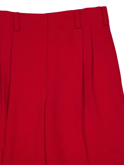 Givenchy Pleated Trousers In Red