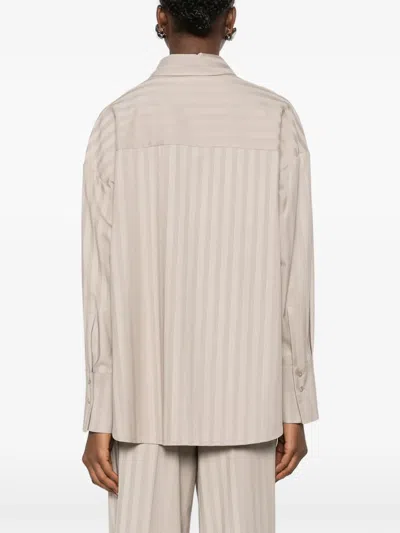 Rame Striped-pattern Pocket Shirt In Neutral
