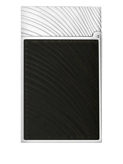 St Dupont Ligne 2 Horse Motif Lighter In Black