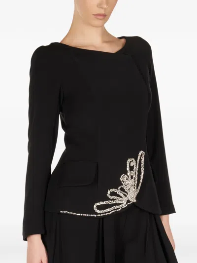 Araftu Embellished All In One In Black