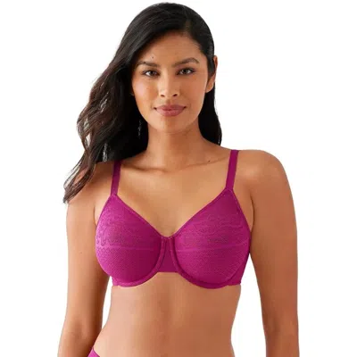 Wacoal Visual Effects Minimizer Bra Women's Pink Adjustable Strap Gbo786 In Pink