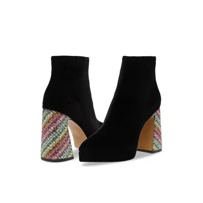 Blue By Betsey Johnson Raylan Rayl01s5 Boot Womens Black Ankle Bootie Lion759 In Black