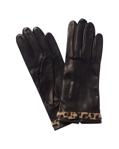 Portolano Leather Gloves In Black