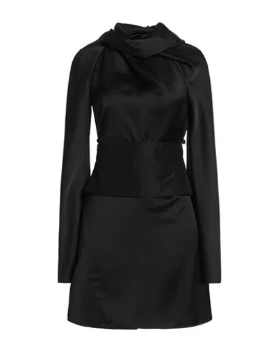 Ellery Woman Mini Dress Black Size 6 Polyester, Cotton, Silk In Black