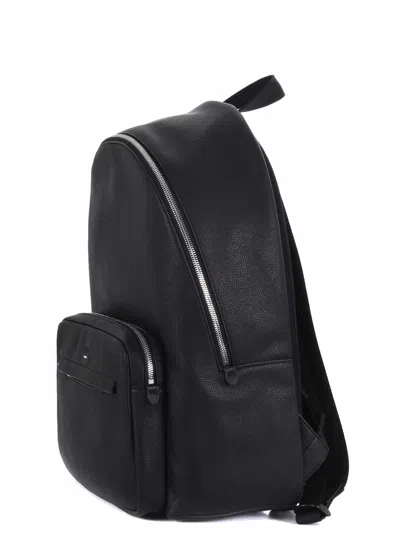 Hugo Boss Embossed-pattern Backpack In Black