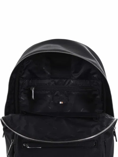 Hugo Boss Embossed-pattern Backpack In Black