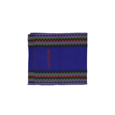 Missoni Wool Scarf In Blue