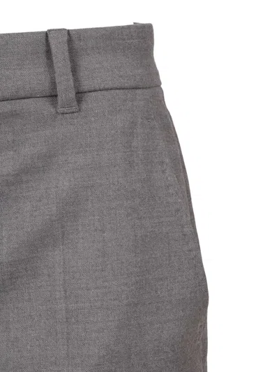 Max Mara Studio Pants In Gray