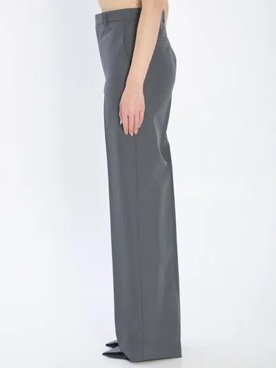 Gucci Women Technical Panama Pants In Gray