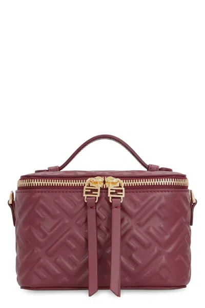 Fendi Mini Bag  Vanity In Leather In Purple