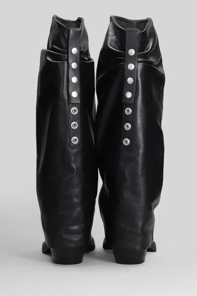 Ash Liam Low Heels Boots In Black