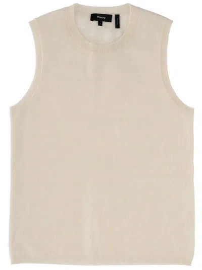 Theory Cashmere Top In Neutral