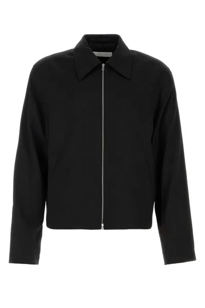 Our Legacy Virgin Wool Layering Jacket In Black