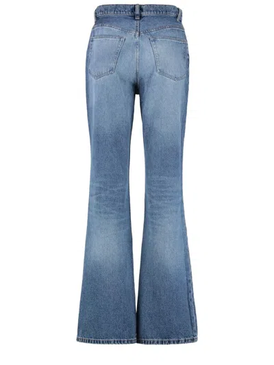 Apc A.p.c. Romy High-rise Flared Jeans In Blue