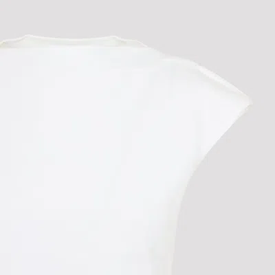 Alaïa Alaia White Cap Cotton T-shirt In White