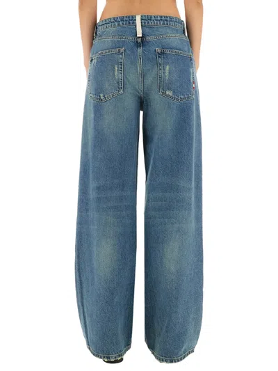 Amish Wider Dust Jeans In Blue