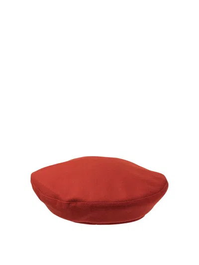 Barbour X Ganni Wool Beret In Brown