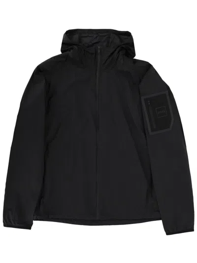 Hugo Boss Hooded Jacket J Airnix Long Sleeves In Black