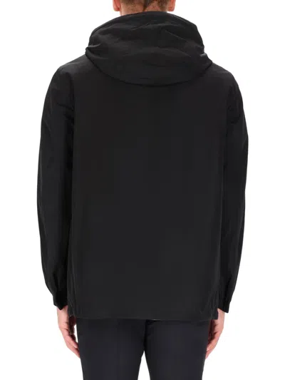 Burberry Black Polyester Sports Jacket In Green