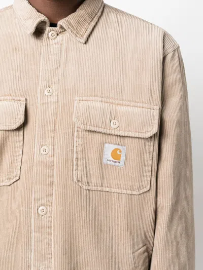 Carhartt Wip Sand Corduroy Whitsome Shirt Jacket In Brown