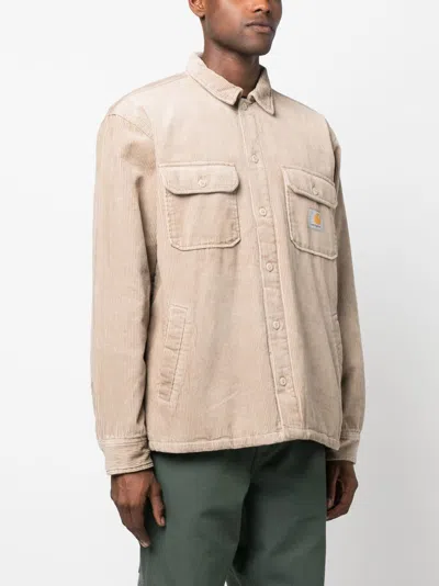 Carhartt Wip Sand Corduroy Whitsome Shirt Jacket In Brown