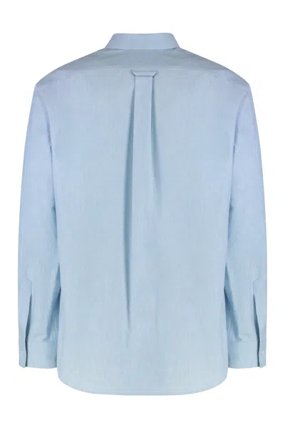 Celine Loose Cotton Chambray Shirt In Multi