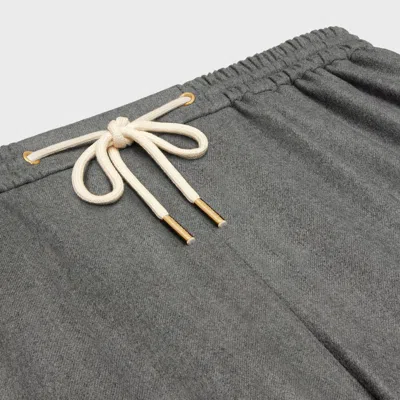 Celine Straight Jogging Pants In Flannel And Cashmere In Multi